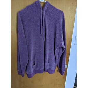 Soft Serve Women's Cloud Cotton Pullover Hoodie Purple Heather Size Large